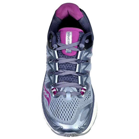 Saucony Women's Triumph ISO 4 Size 6.5 Running Shoes Fog Grey Purple S10413-1 - Picture 6 of 9